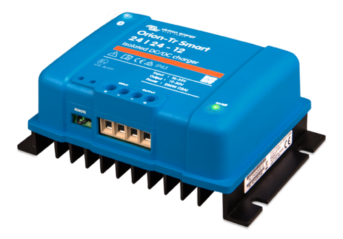 Orion-Tr Smart 24-24-12 (left) Victron Orion-Tr Smart 24/24-12A (280W) Isolated DC-DC charger