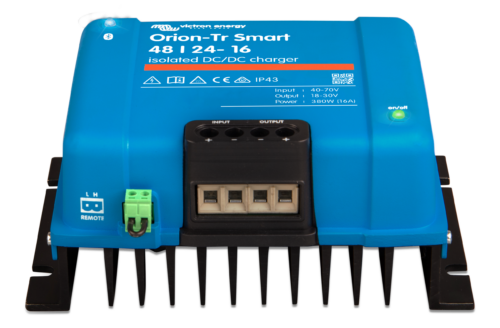 Orion-Tr Smart 48-24-16 (front) Victron Orion-Tr Smart 48/24-16A Isolated DC-DC charger