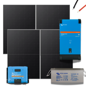 Victron Off-Grid Set 24V/3000W – 4×460Wp panelen